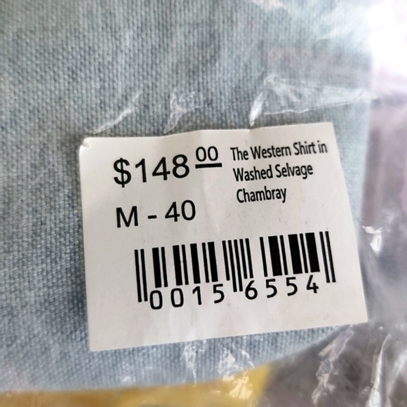 Taylor Stitch The Western Shirt in Washed Selvage Men's Size Medium 40 N… - Picture 6 of 14